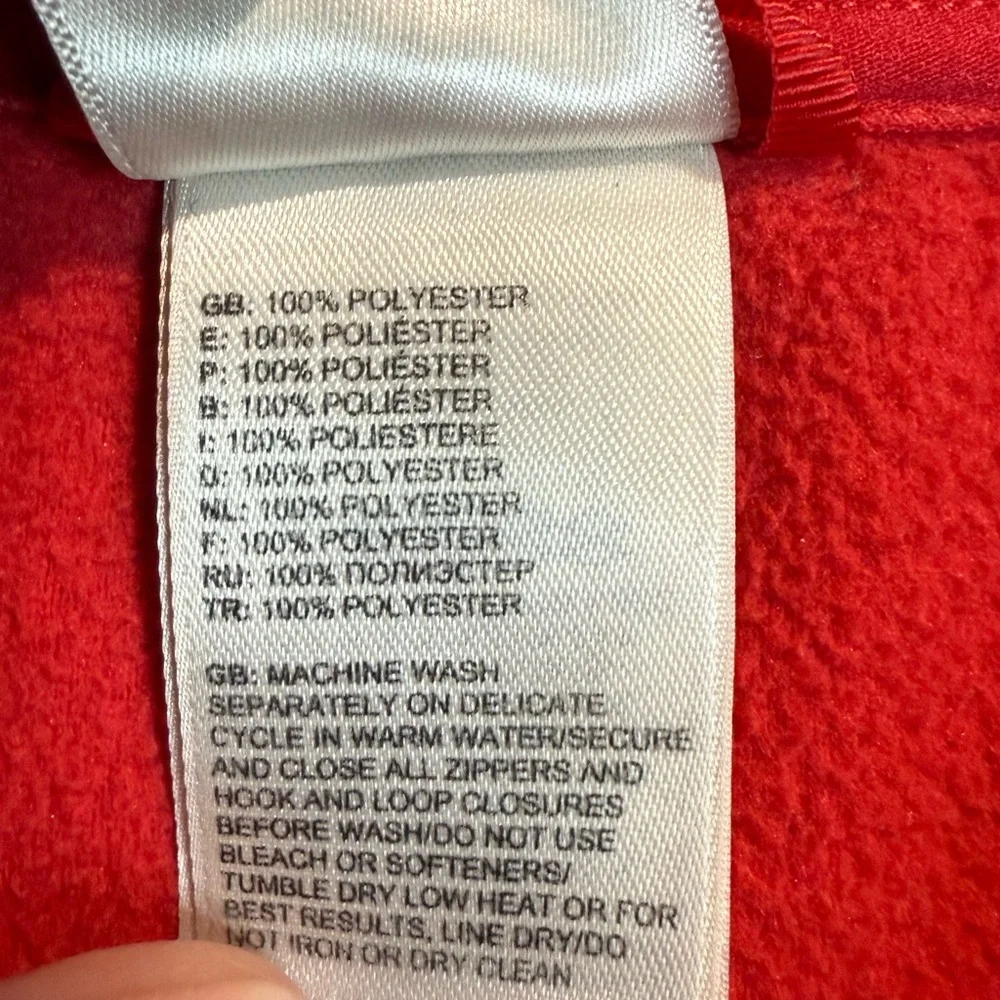 The North Face- Men's 1/4-Zip Red Fleece Jacket - Size XL‎ ♥️